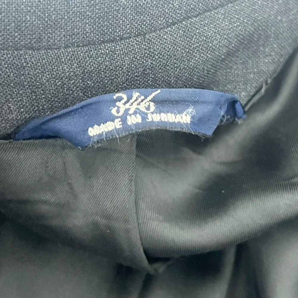 Brooks Brothers 346 Men Single Breasted Blazer Jacket Black 3-Button Long Sleeve
